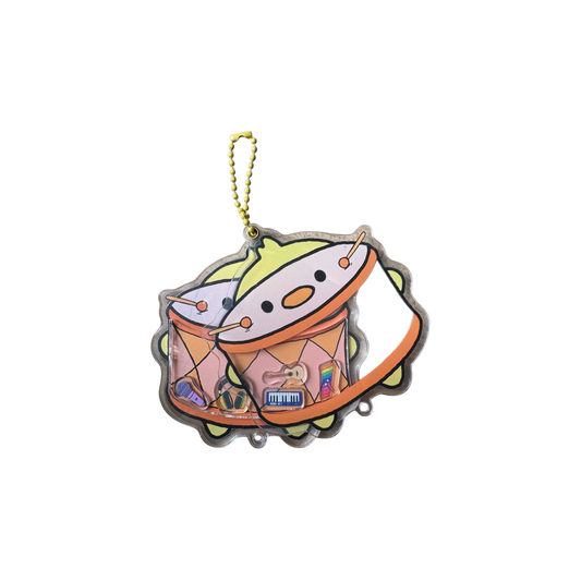Duck Drum Shaker Keychain