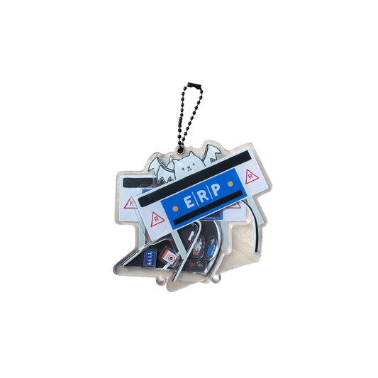 Bat ERP Shaker Keychain