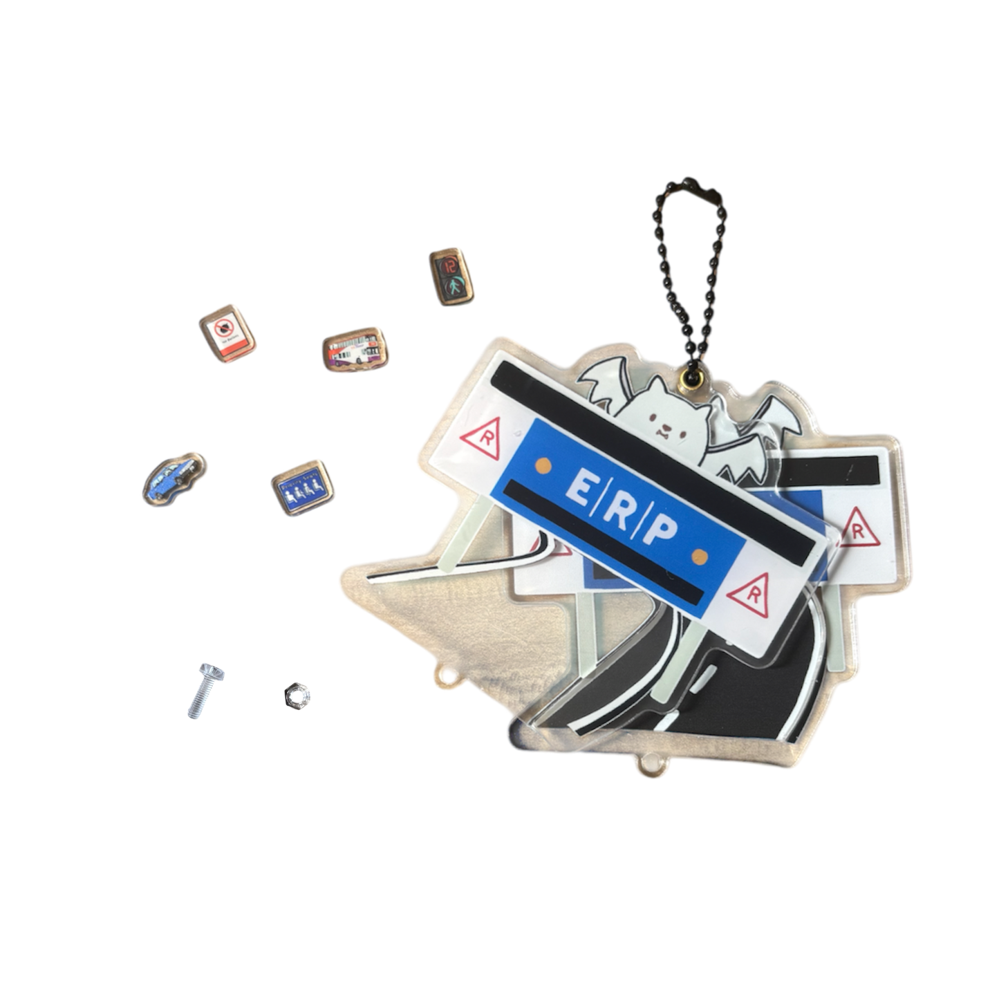 Bat ERP Shaker Keychain