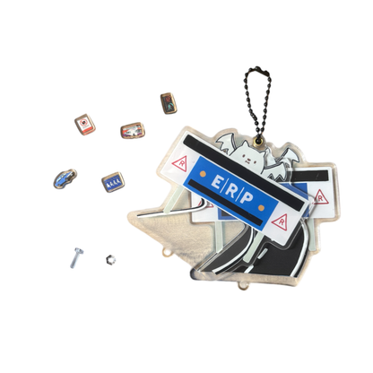 Bat ERP Shaker Keychain