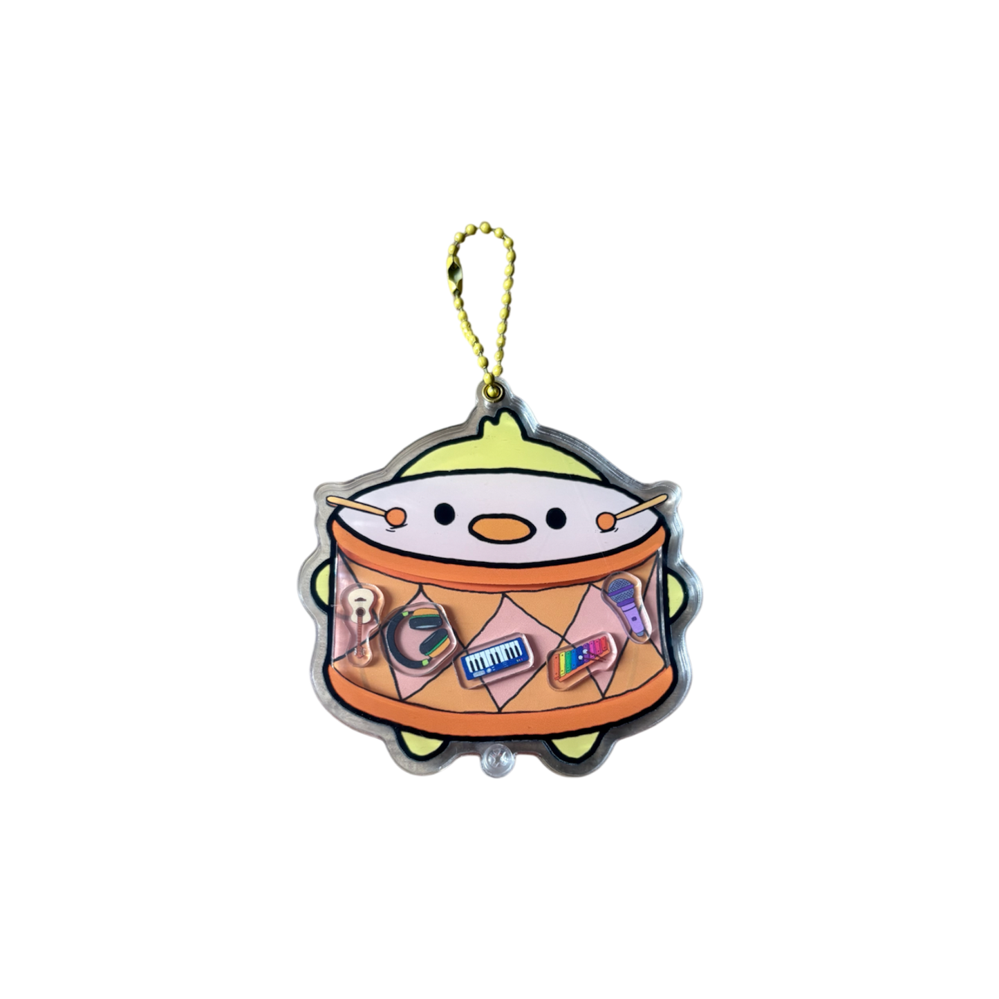 Duck Drum Shaker Keychain