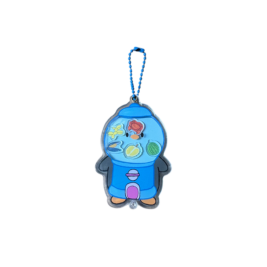 Penguin Gachapon Shaker Keychain